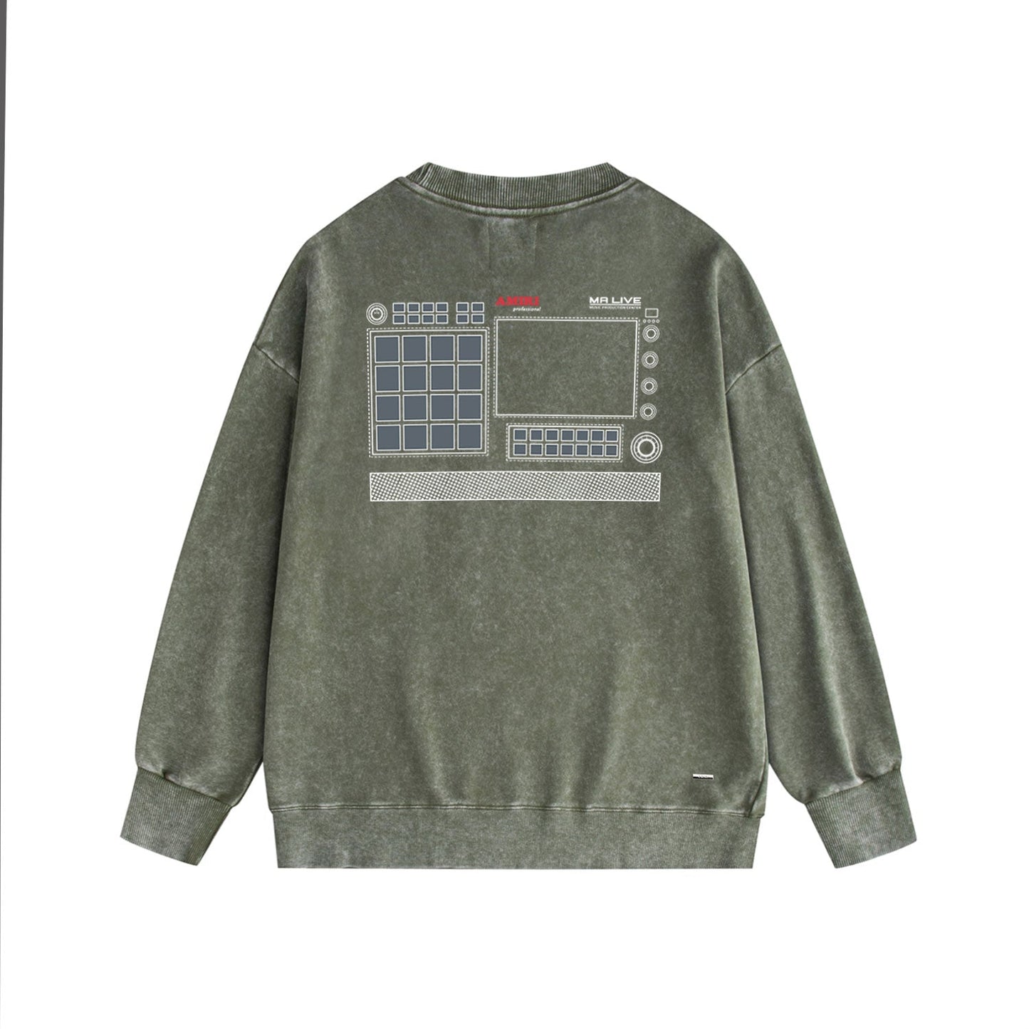 Amiri Distressed Sweatshirt Printed Trendy Pure Cotton