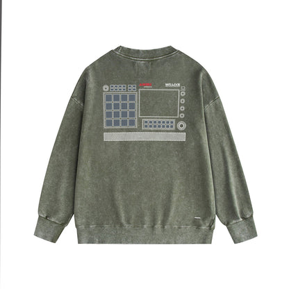 Amiri Distressed Sweatshirt Printed Trendy Pure Cotton
