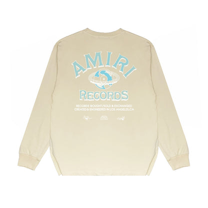 Amiri Long Sleeved Shirt Printed Trendy Pure Cotton