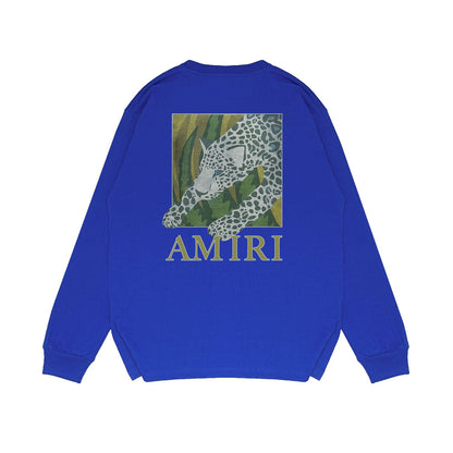 Amiri Long Sleeved Shirt Printed Trendy Pure Cotton