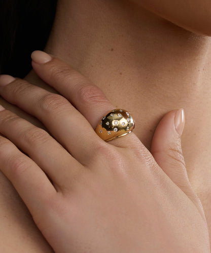 Diamond Felix Dome Ring