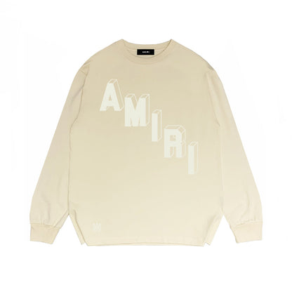 Amiri Long Sleeved Shirt Printed Trendy Pure Cotton