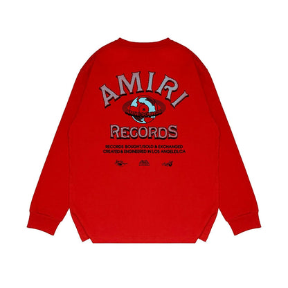 Amiri Long Sleeved Shirt Printed Trendy Pure Cotton