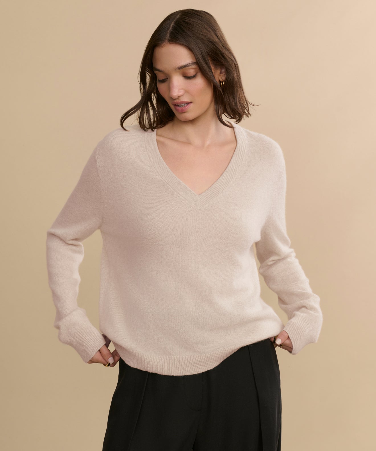 Flynn Cashmere V-Neck