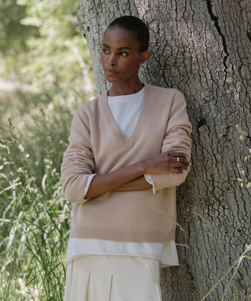 Flynn Cashmere V-Neck