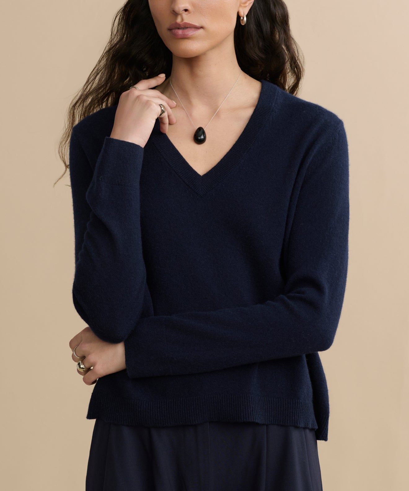 Flynn Cashmere V-Neck