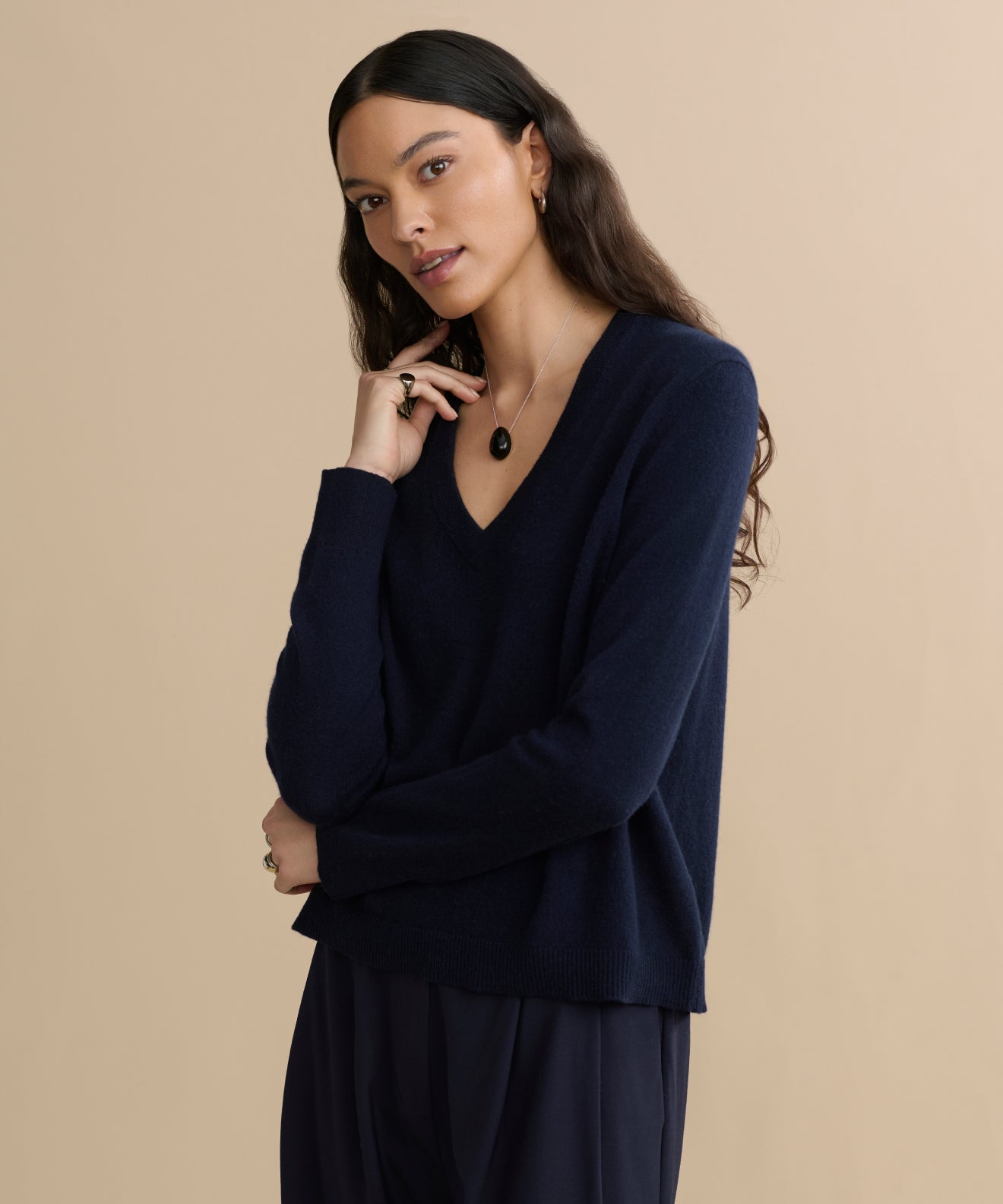 Flynn Cashmere V-Neck