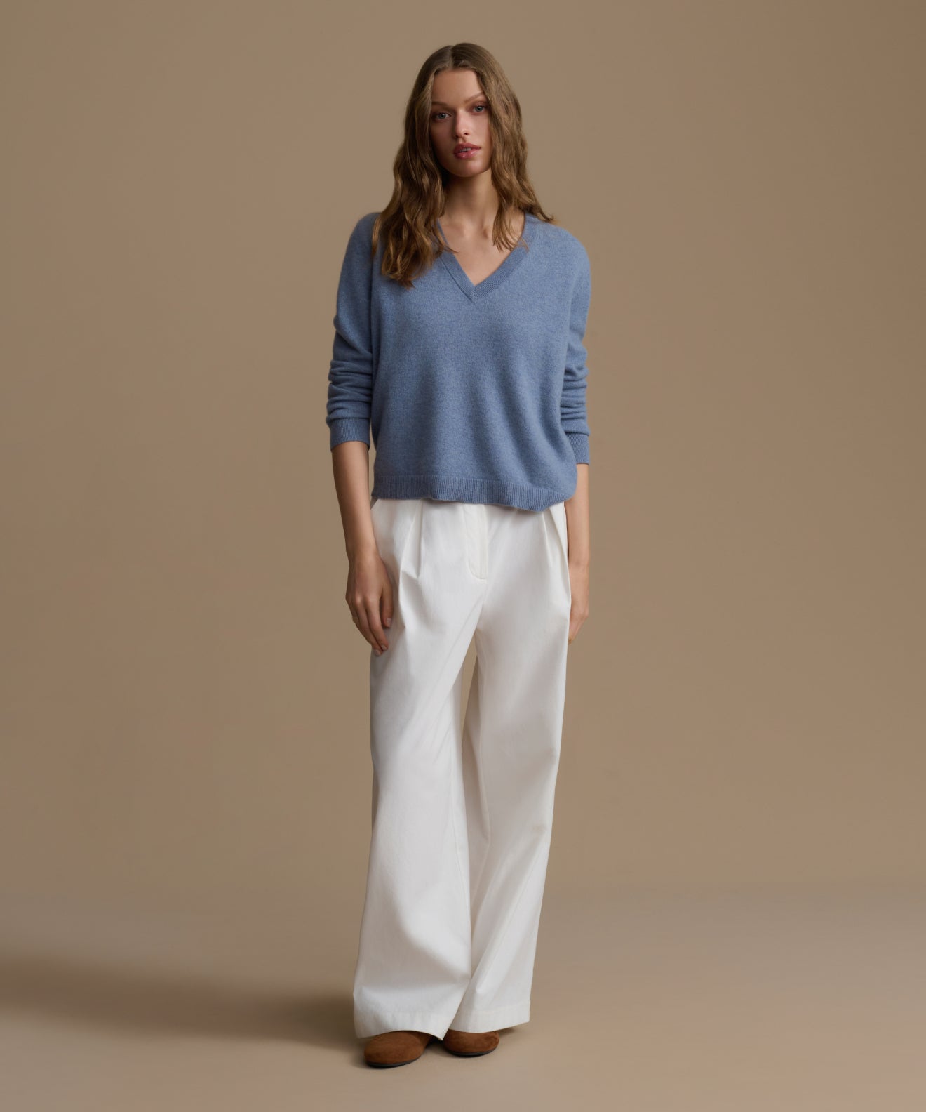 Flynn Cashmere V-Neck