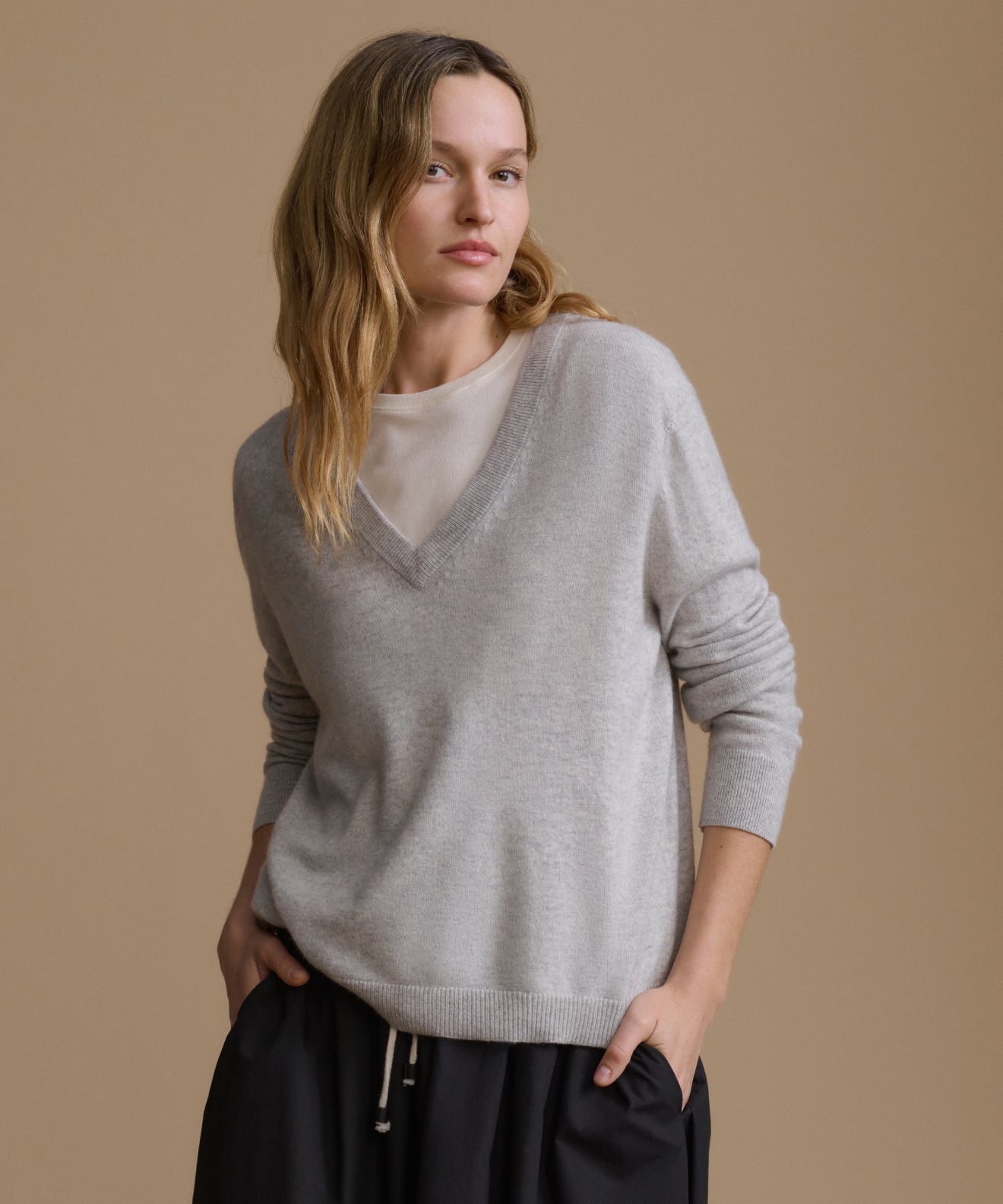 Flynn Cashmere V-Neck
