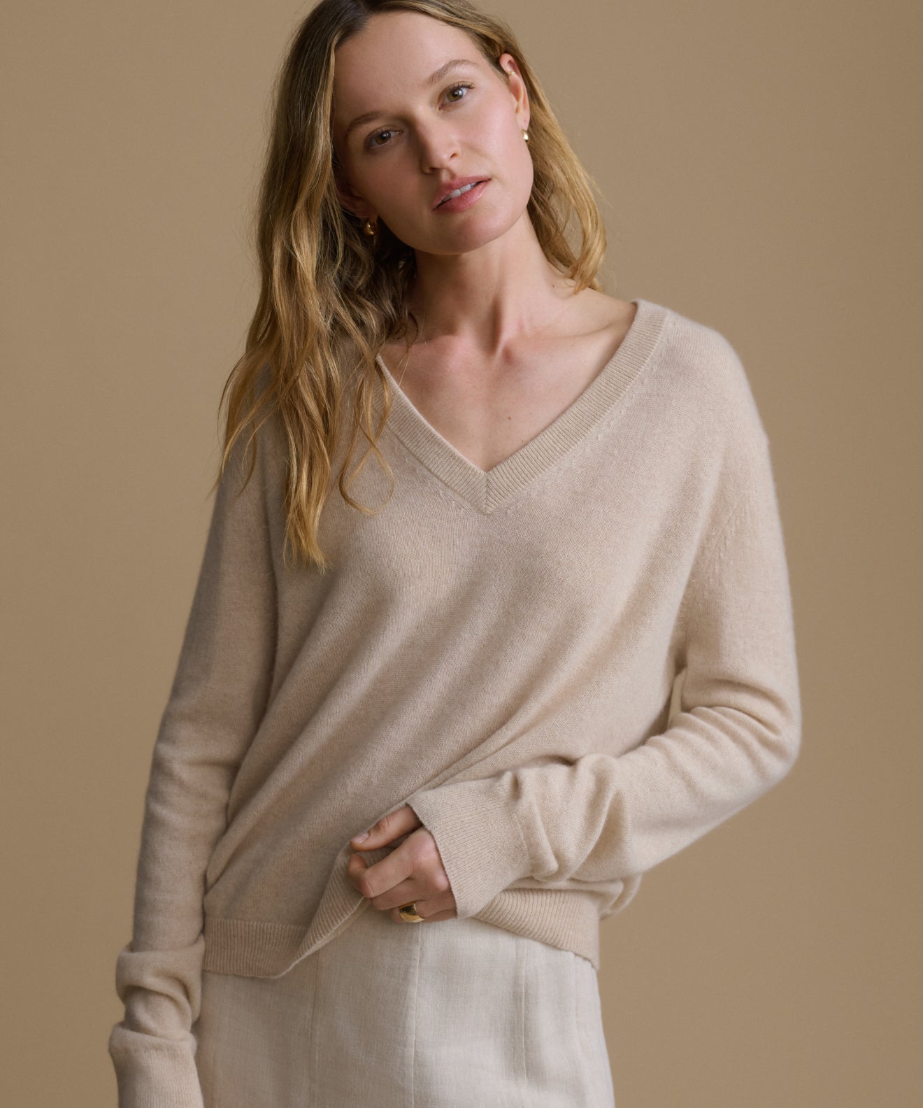 Flynn Cashmere V-Neck