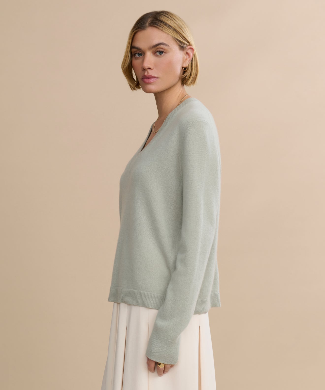 Flynn Cashmere V-Neck