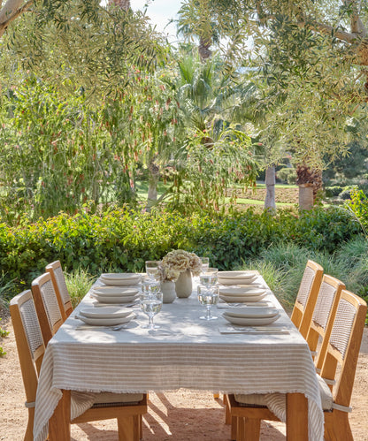 Frayed Linen Tablecloth