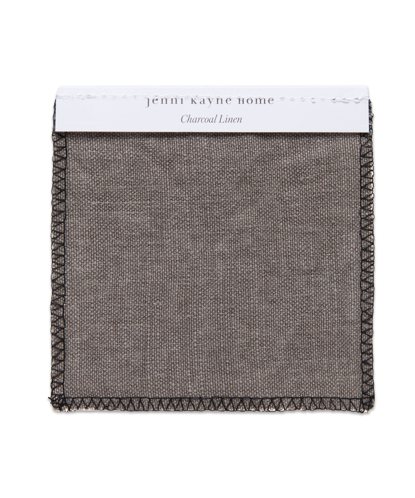 Fabric Swatch Charcoal Linen