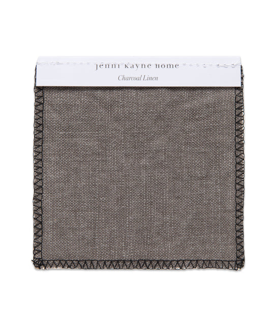 Fabric Swatch Charcoal Linen