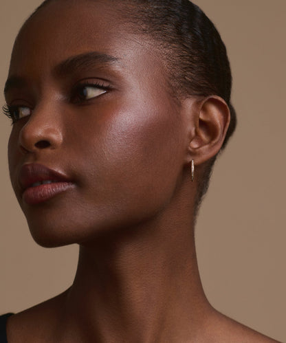 Iris Diamond Hoops