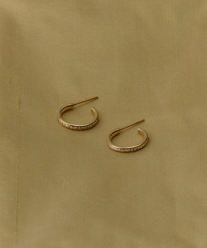 Iris Diamond Hoops
