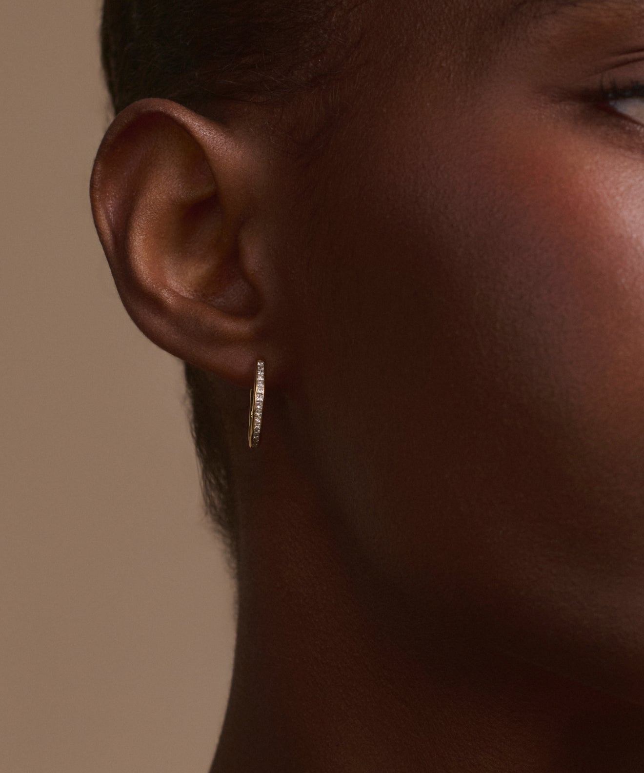 Iris Diamond Hoops