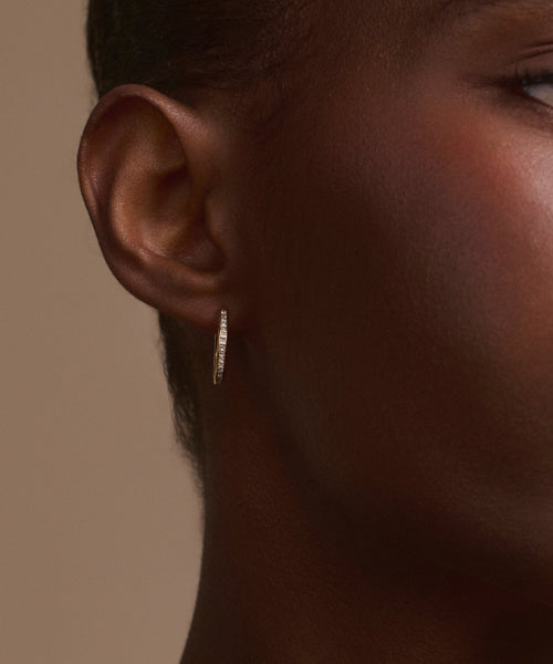 Iris Diamond Hoops