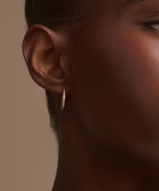 Iris Diamond Hoops