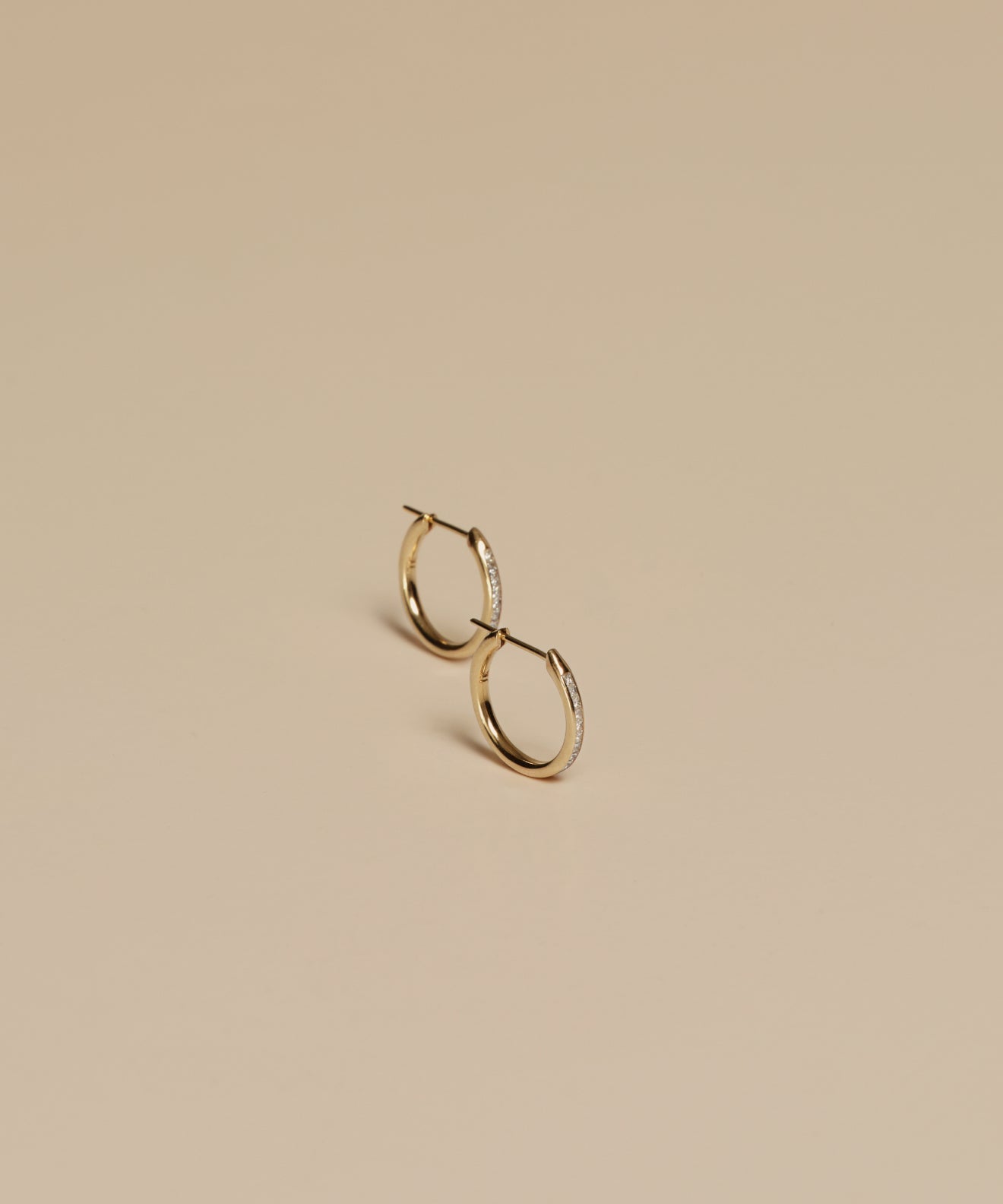 Iris Diamond Hoops