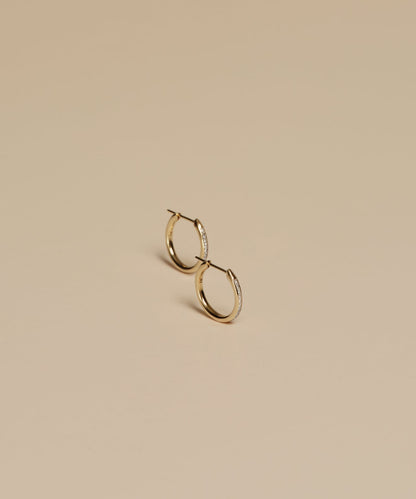Iris Diamond Hoops