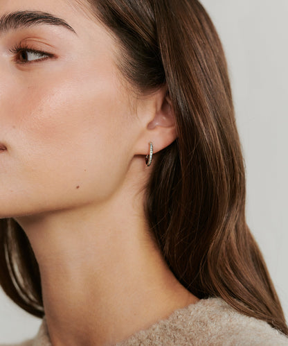 Iris Diamond Hoops