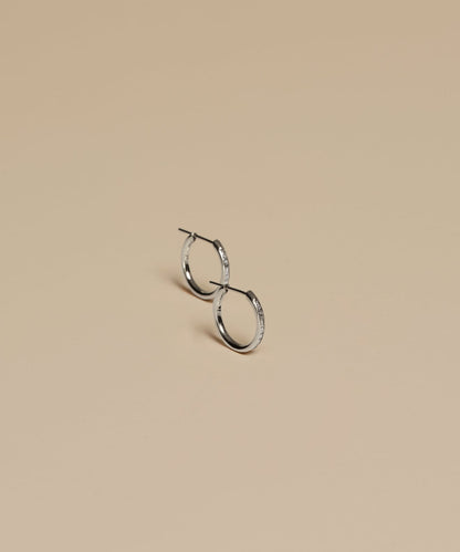 Iris Diamond Hoops