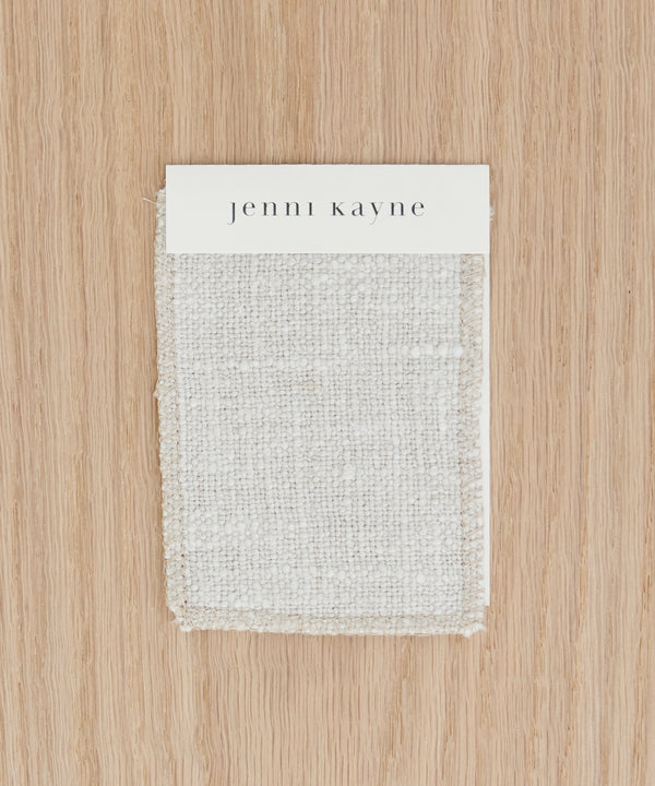 Fabric Swatch Textured Natural Linen