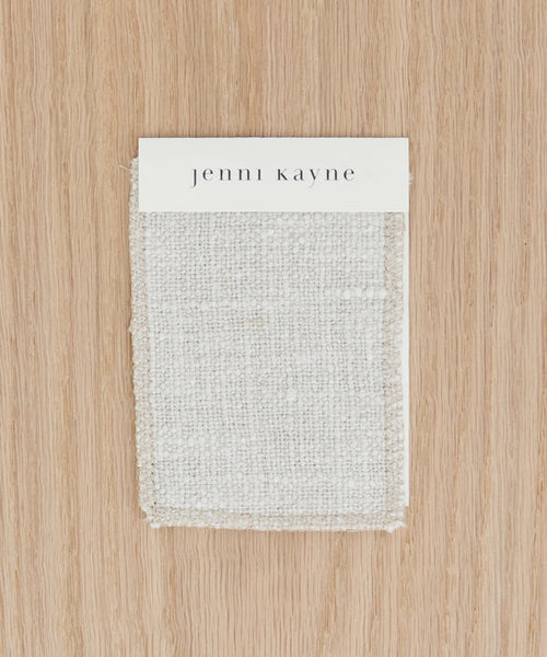Fabric Swatch Textured Natural Linen