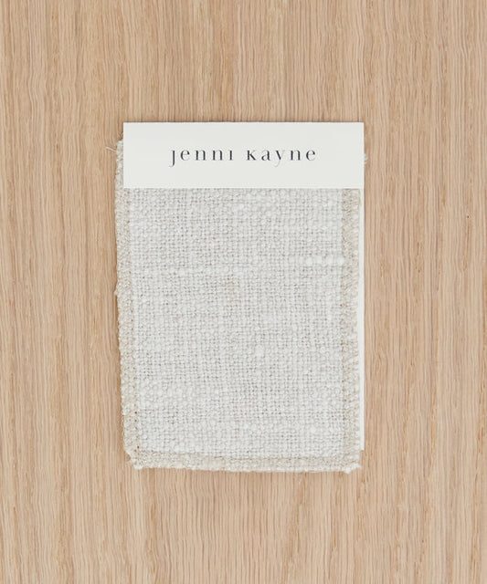 Fabric Swatch Textured Natural Linen
