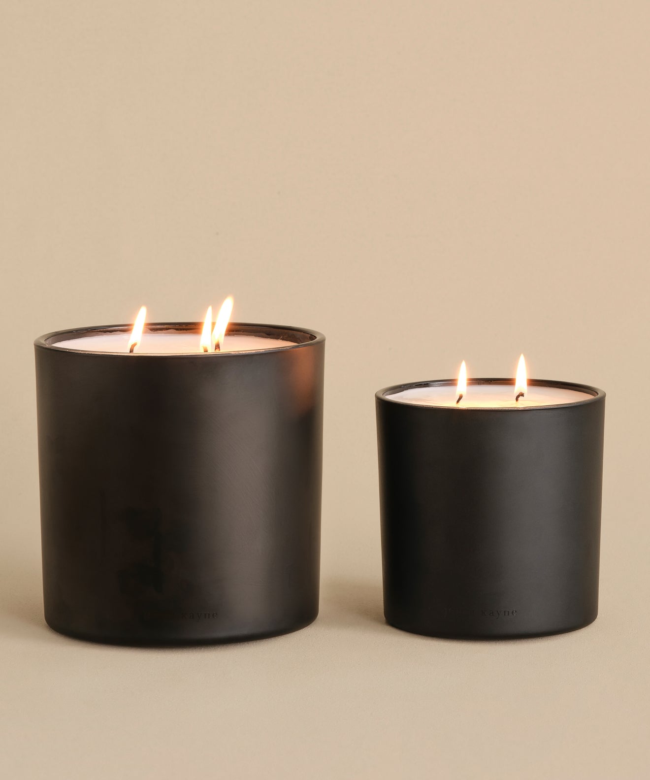 Large Cedar Glass Candle