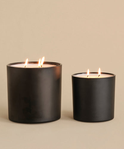 Large Cedar Glass Candle