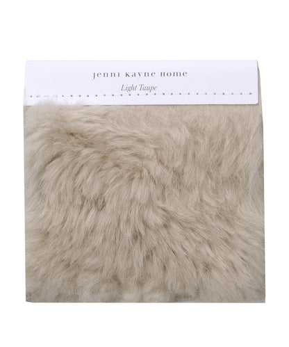 Fabric Swatch Light Taupe Shearling