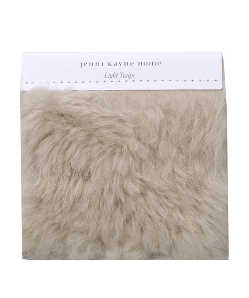 Fabric Swatch Light Taupe Shearling