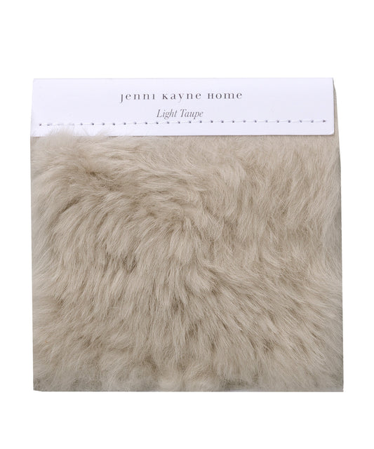Fabric Swatch Light Taupe Shearling
