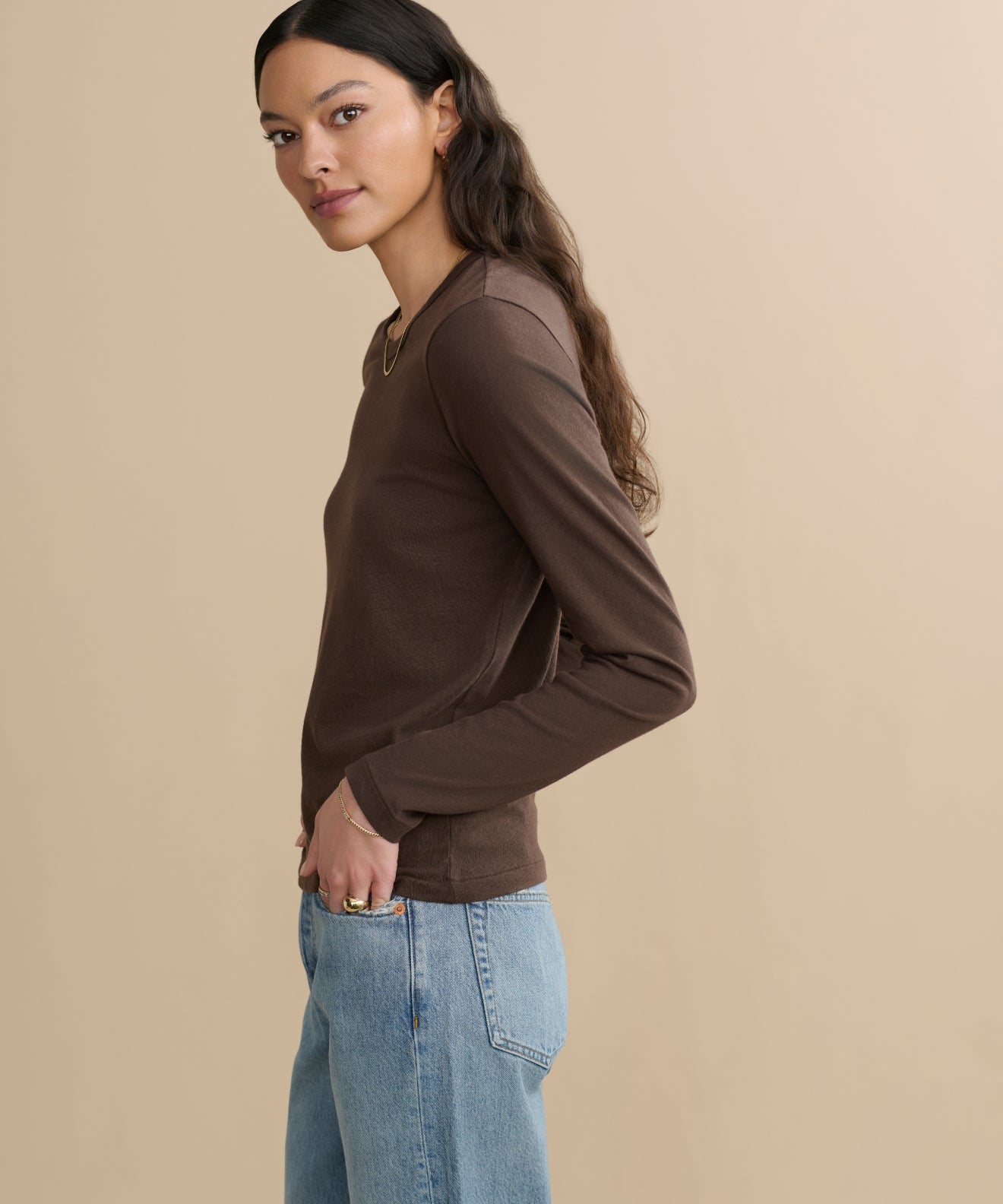 Long-Sleeve Slim Tee