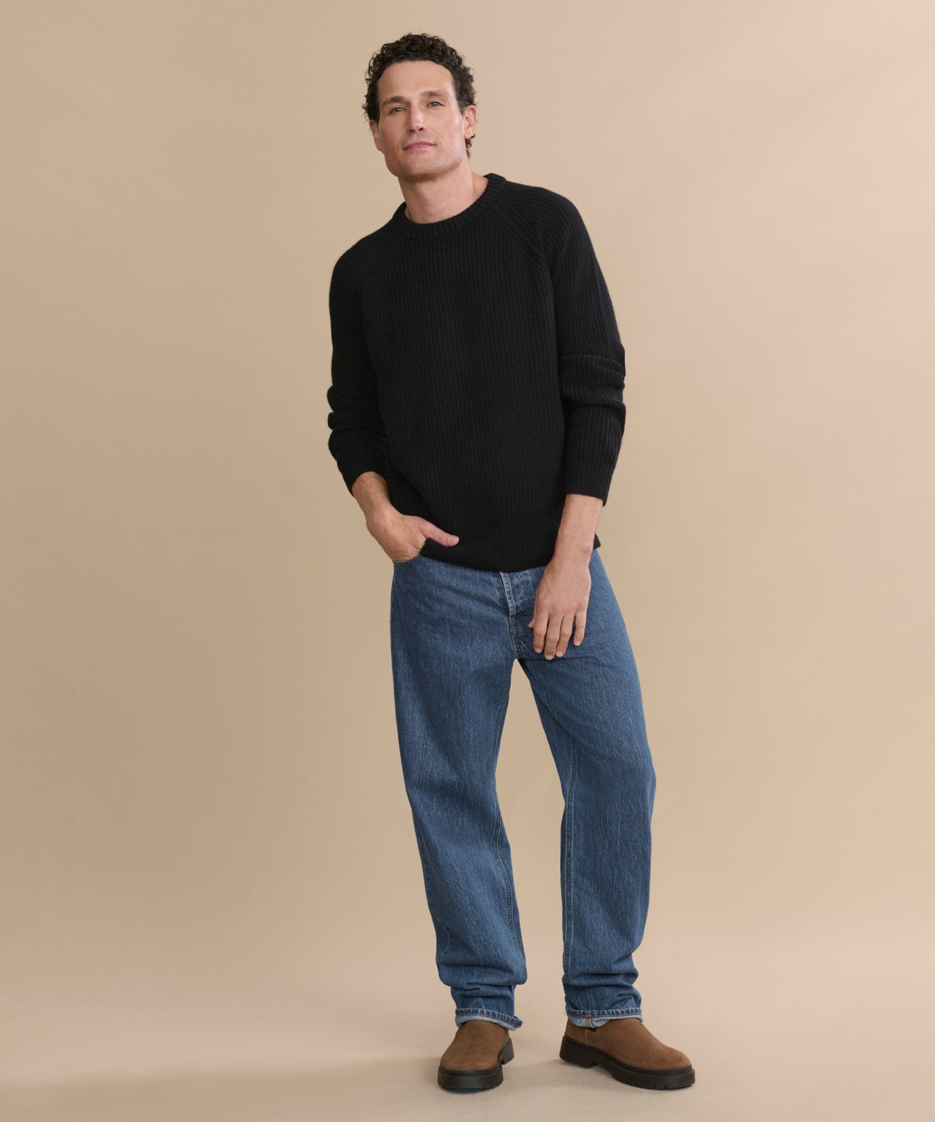 Men's Cashmere Fisherman Sweater