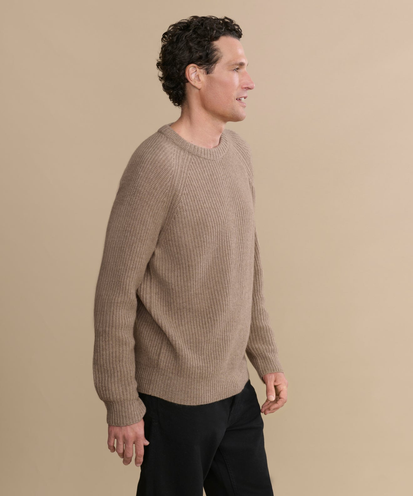 Men's Cashmere Fisherman Sweater
