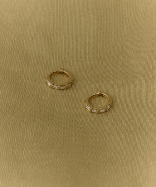Merit Baguette Hoops