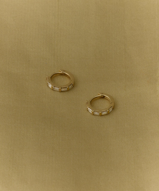 Merit Baguette Hoops