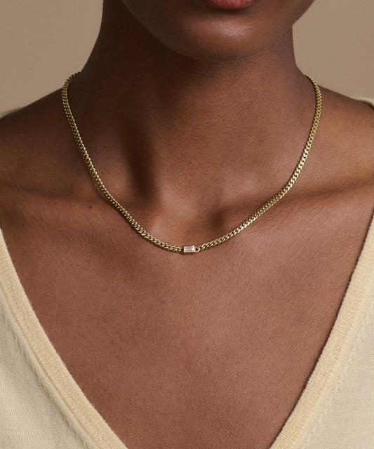 Merit Emerald Cut Necklace