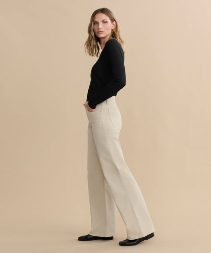 Mid Rise Wide Leg