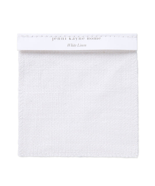 Fabric Swatch White Linen
