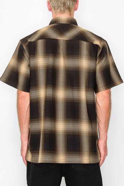Plaid Short Sleeve Shirt
