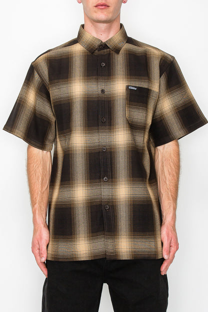 Plaid Short Sleeve Shirt