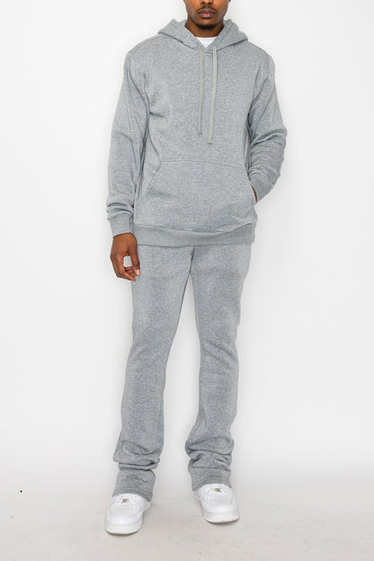 Flare Stacked Fleece Pants