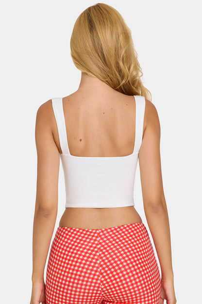 Modal Ruched Bust Top in Coconut
