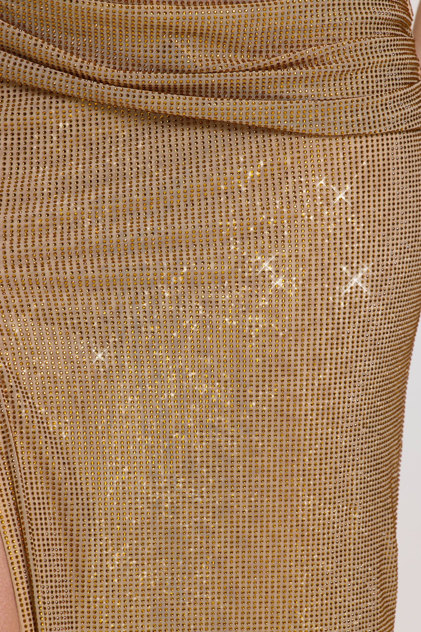Embellished Maxi Dress in Gold