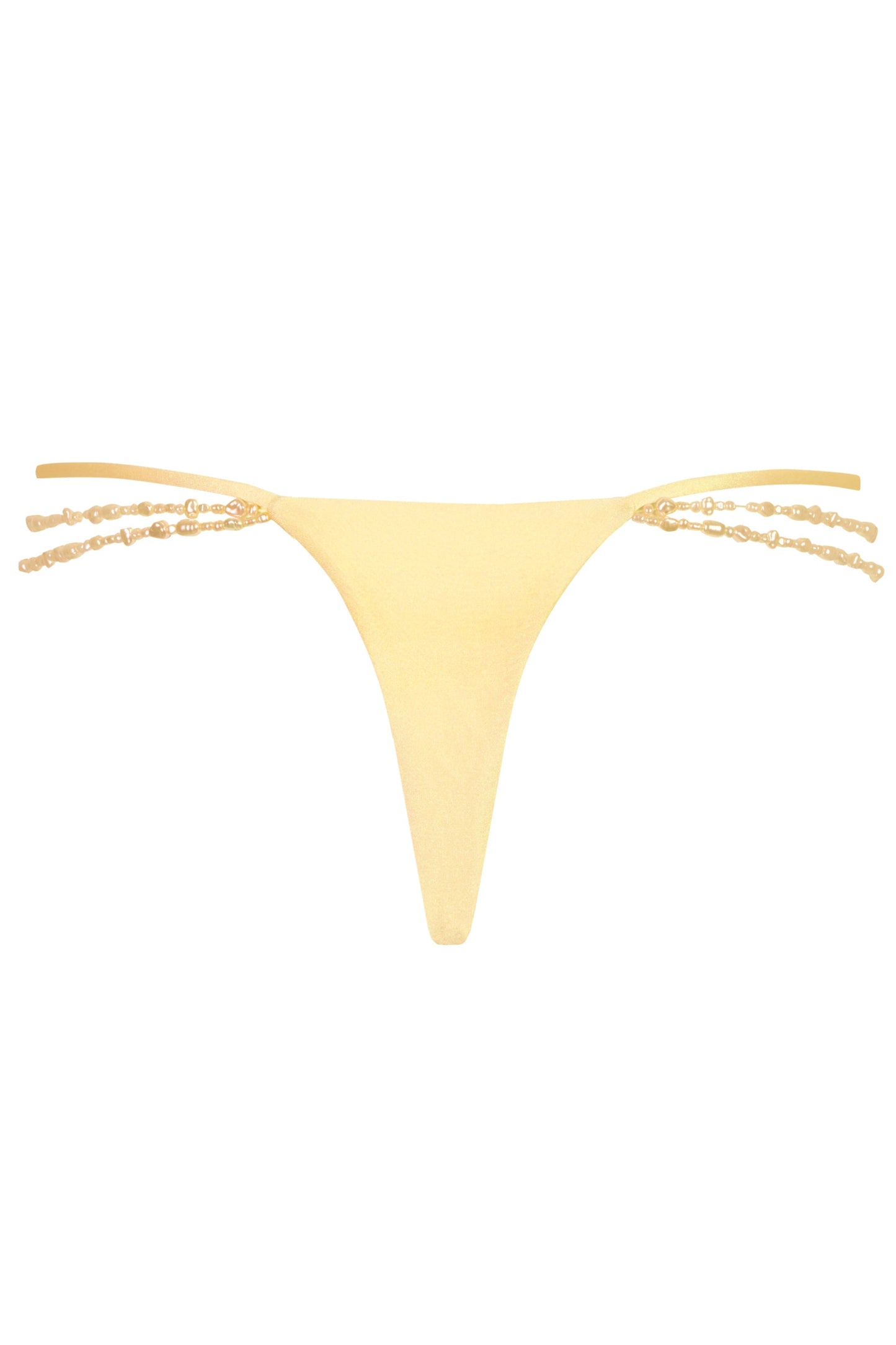 Multi-Strap Cheeky Bikini Bottoms  in Lemon
