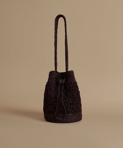 Riviera Raffia Bucket Bag
